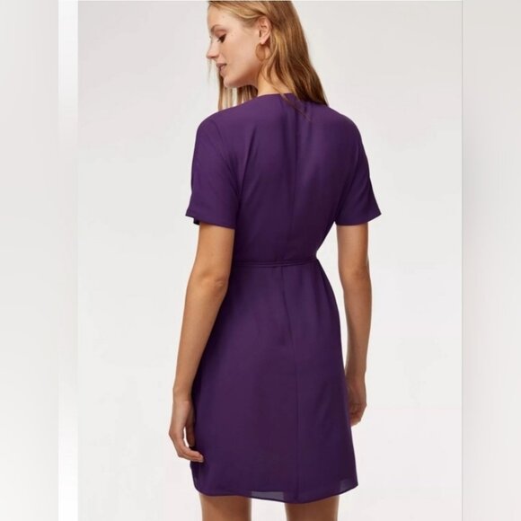 Aritzia Babaton Wallace Wrap Dress Floral Flowy XS - Picture 9 of 12